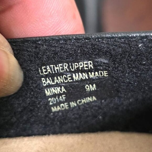 Earth Origins Women's Black Leather Block-Heel Comfort Shoes Size 9M - Picture 9 of 12